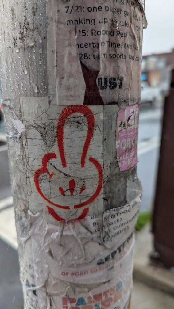 a slap of the mickey mouse glove flipping the finger click for full resolution.