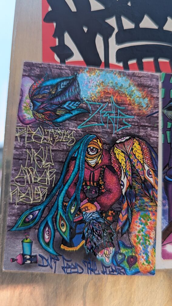 a badass psychadelic illustration by don't feed the flowers  click for full resolution.